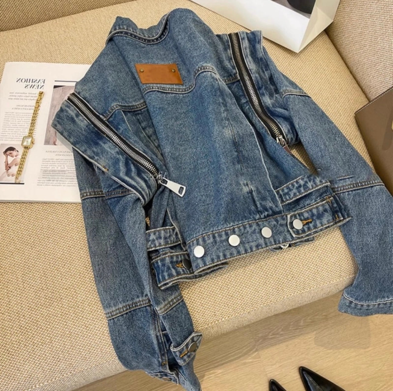 Moto Denim Jacket