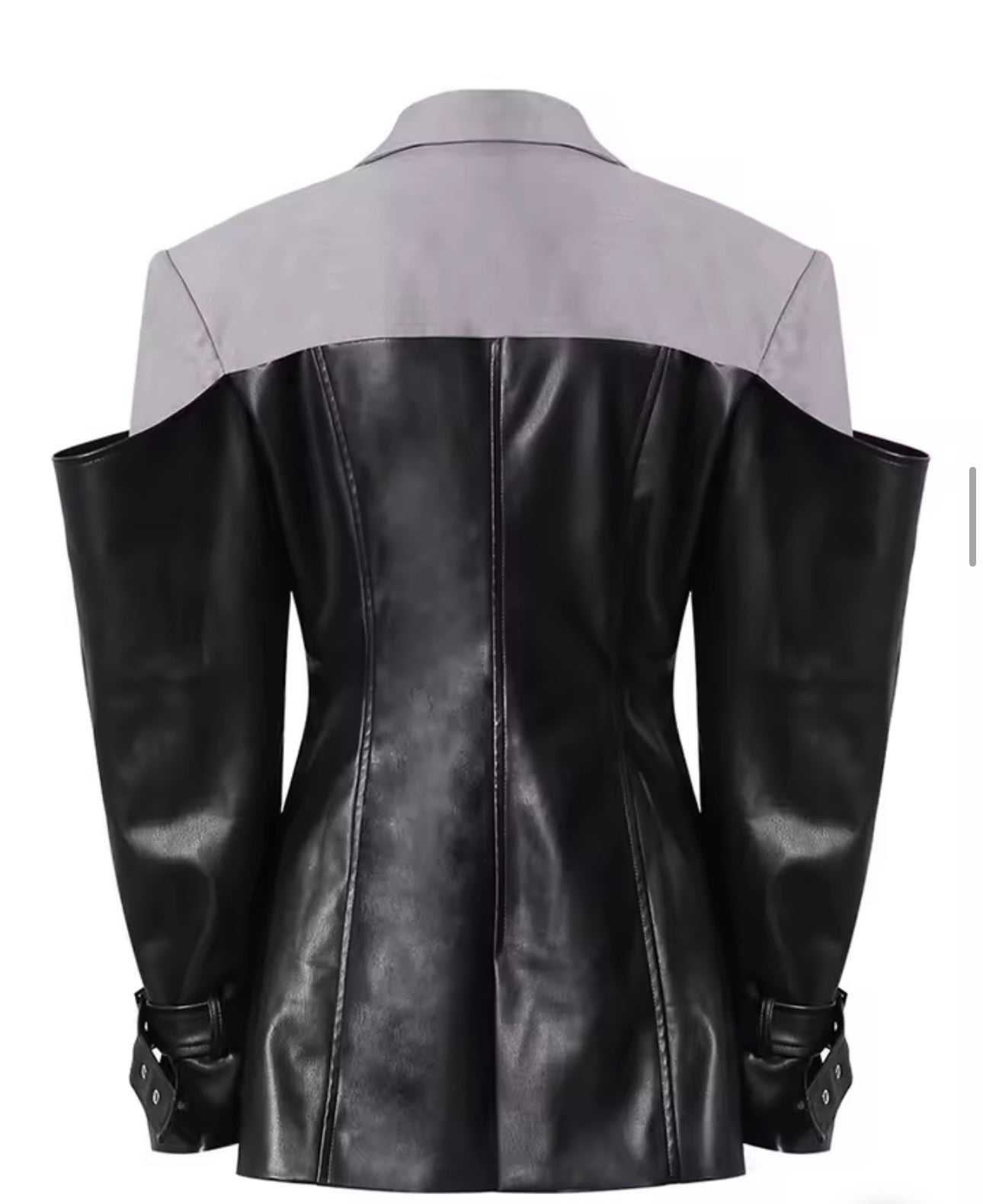 Power Play Leather Blazer (SHIP 10/26)