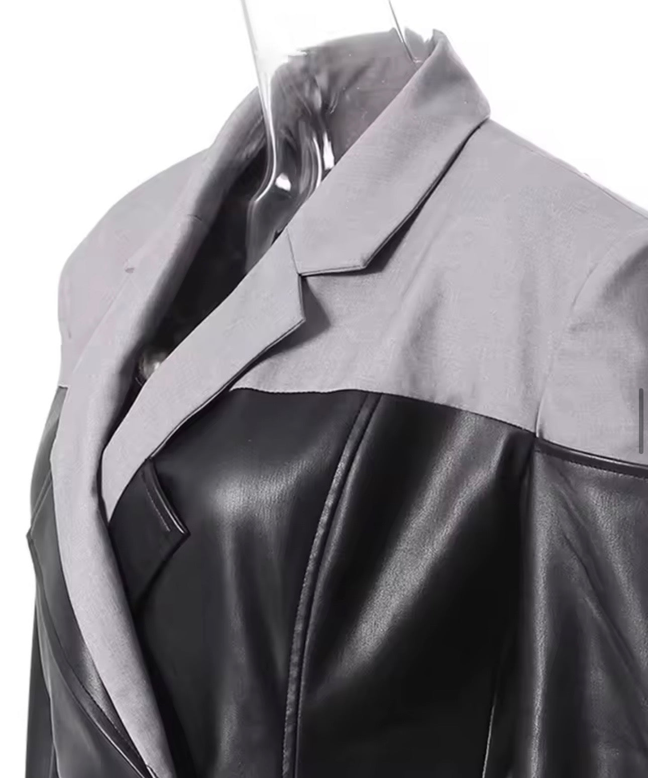 Power Play Leather Blazer (SHIP 10/26)