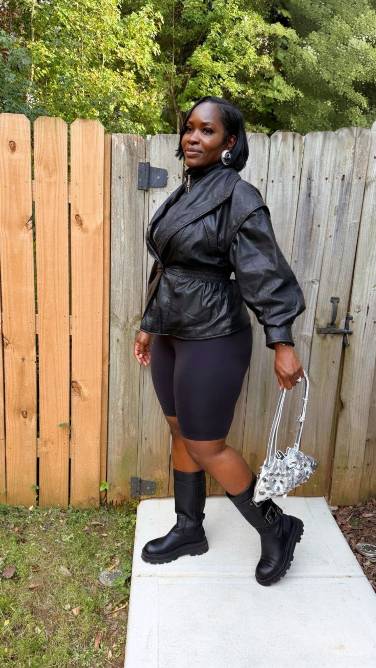 Fly girl leather jacket