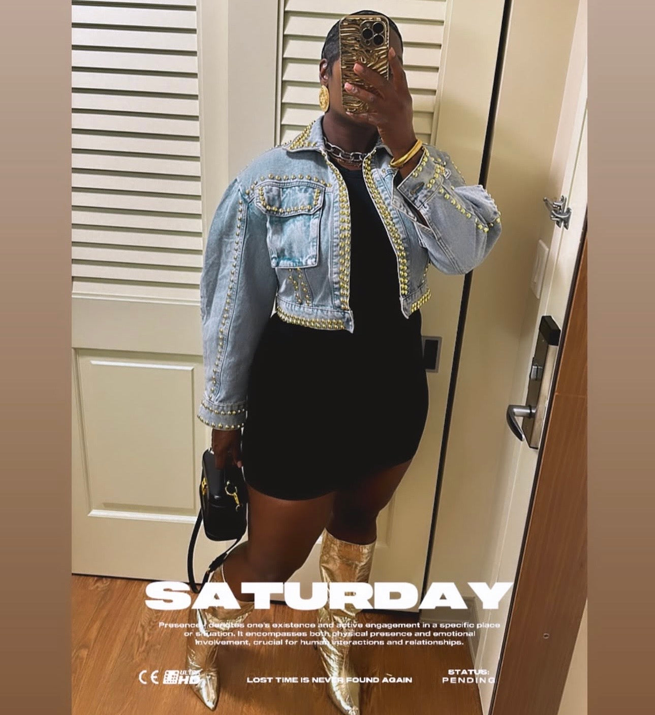 Heartthrob Studded Denim Jacket