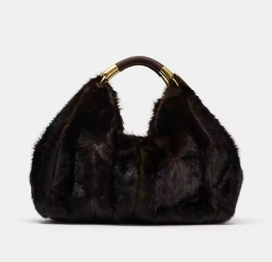 Fur girl bag