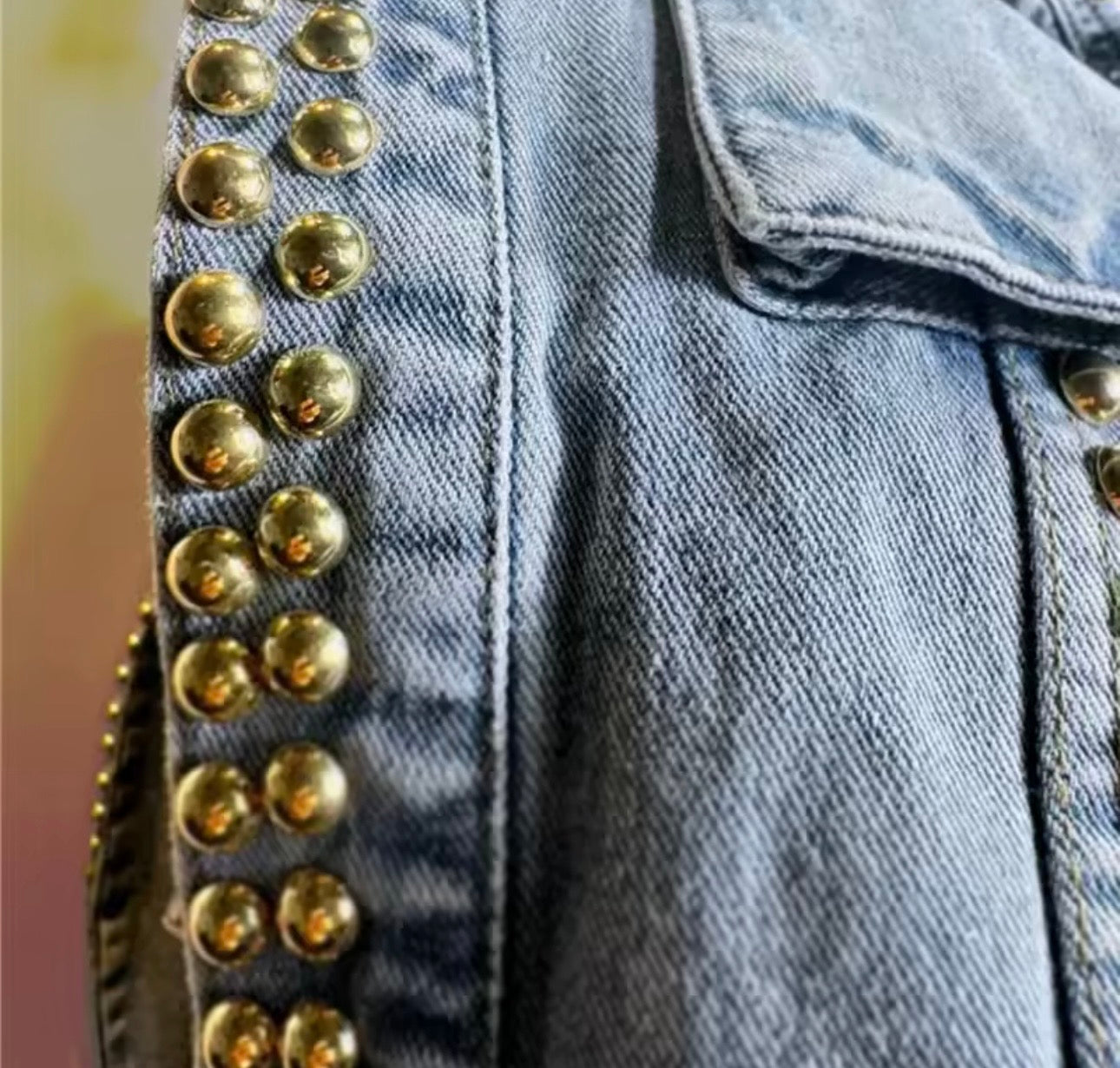 Heartthrob Studded Denim Jacket