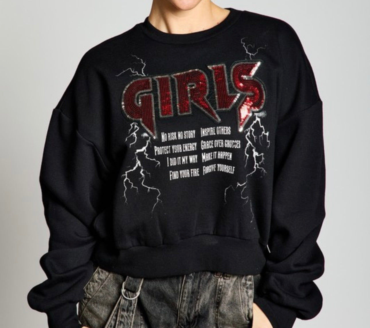 Girls girl sweatshirt