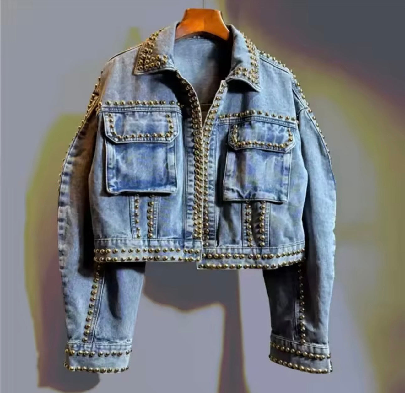 Heartthrob Studded Denim Jacket