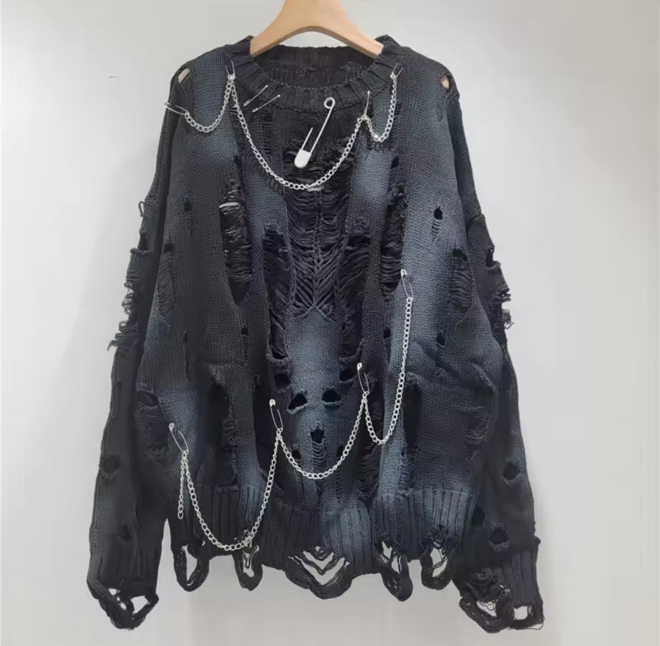 Bad Influence Distressed Sweater