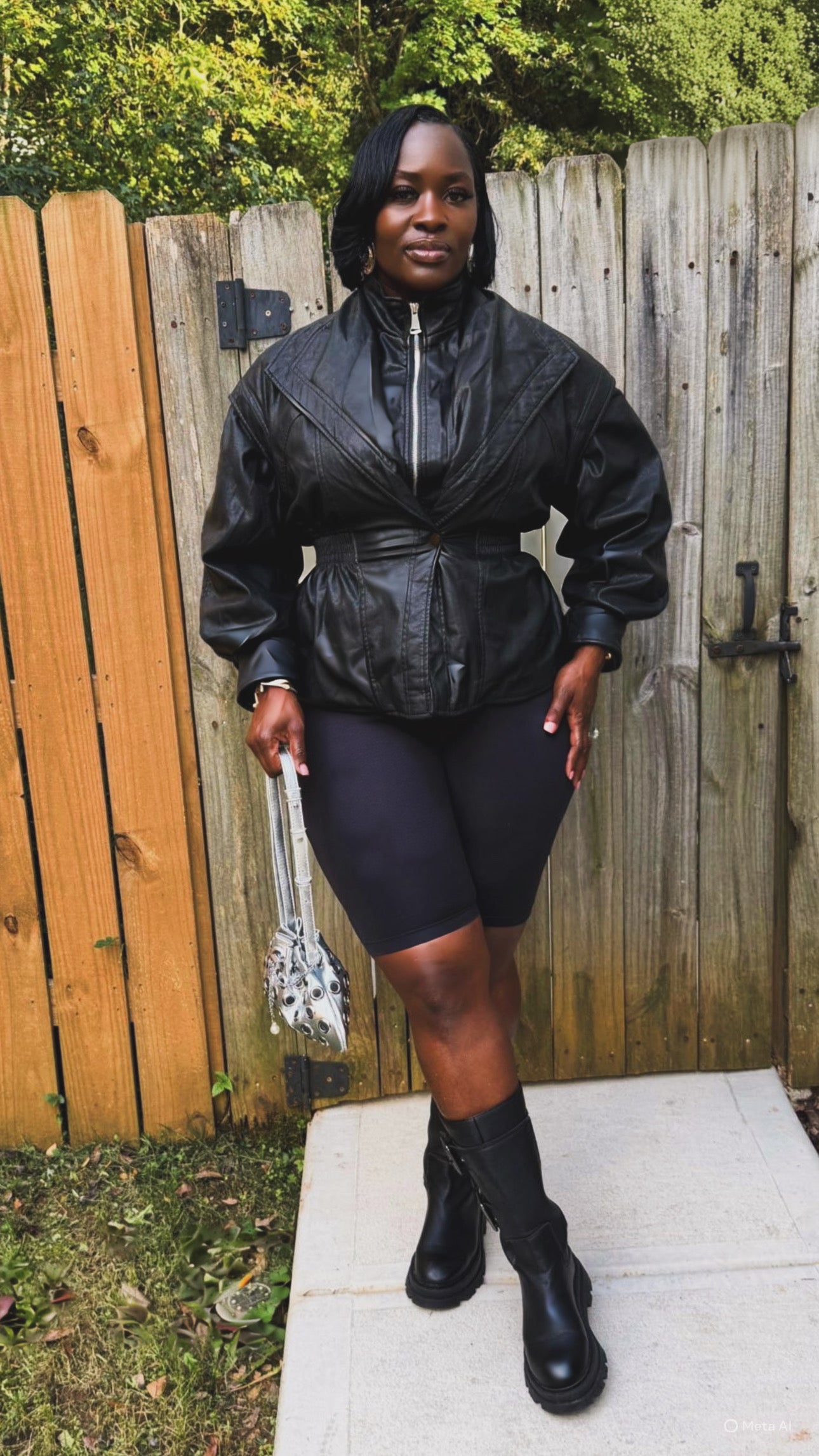 Fly girl leather jacket