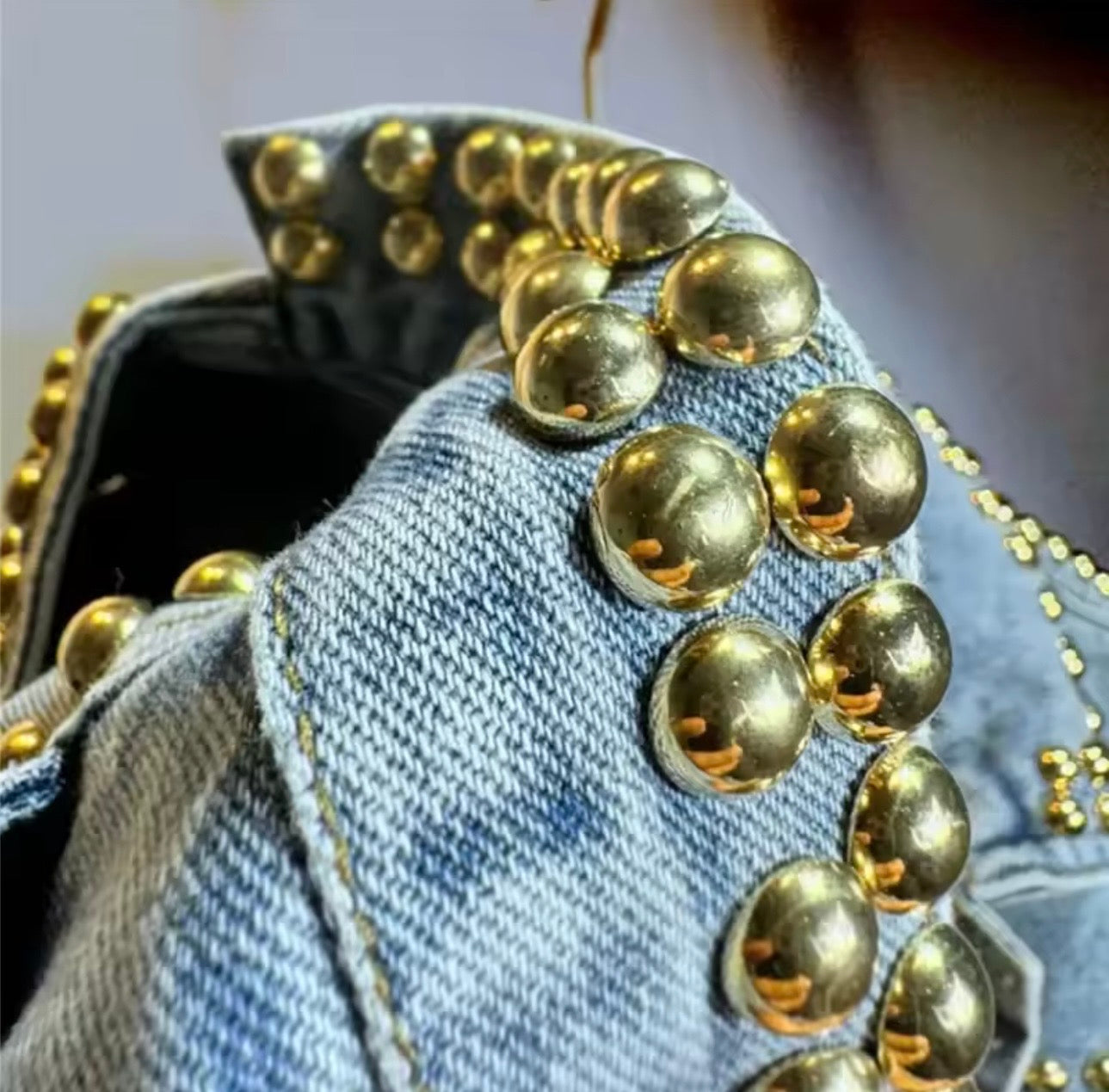 Heartthrob Studded Denim Jacket