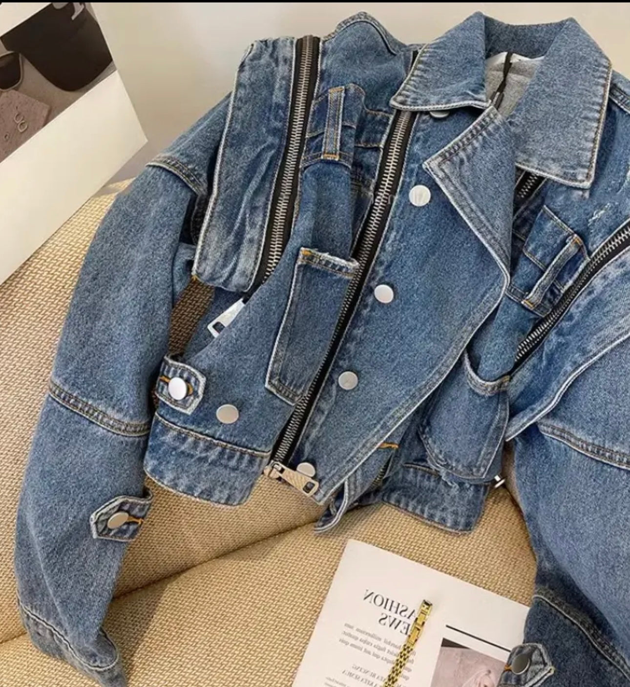 Moto Denim Jacket