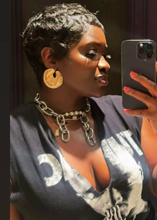 Bold earrings