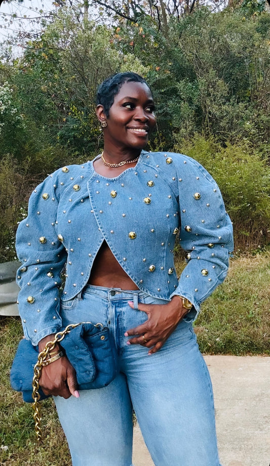 The Vintage Studded Top