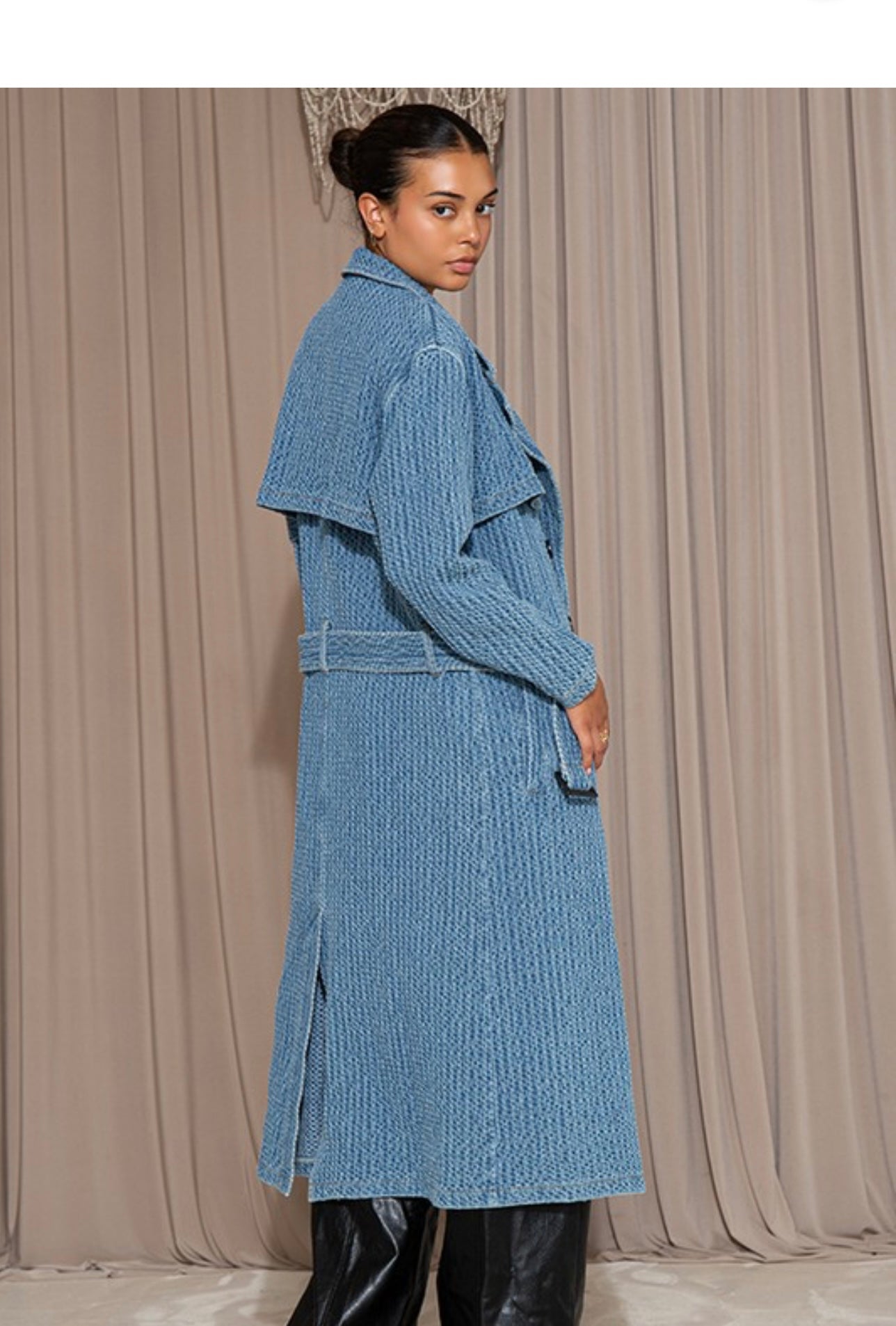 CLASSY DENIM TRENCH