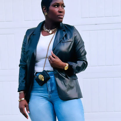 Leather Lover Blazer