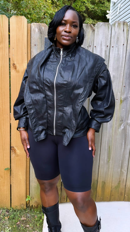 Fly girl leather jacket
