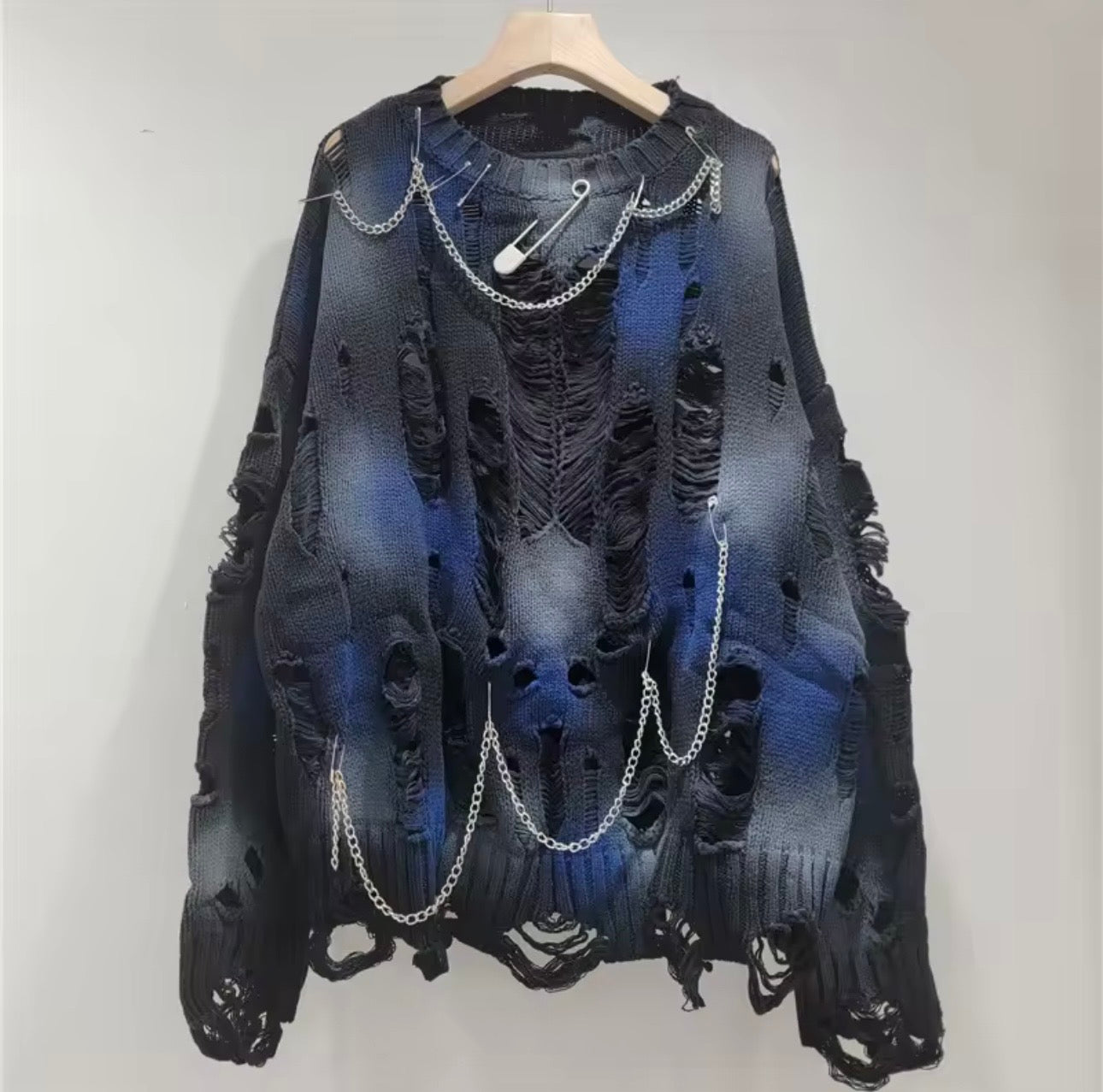 Bad Influence Distressed Sweater