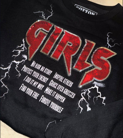 Girls girl sweatshirt
