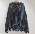 Bad Influence Distressed Sweater