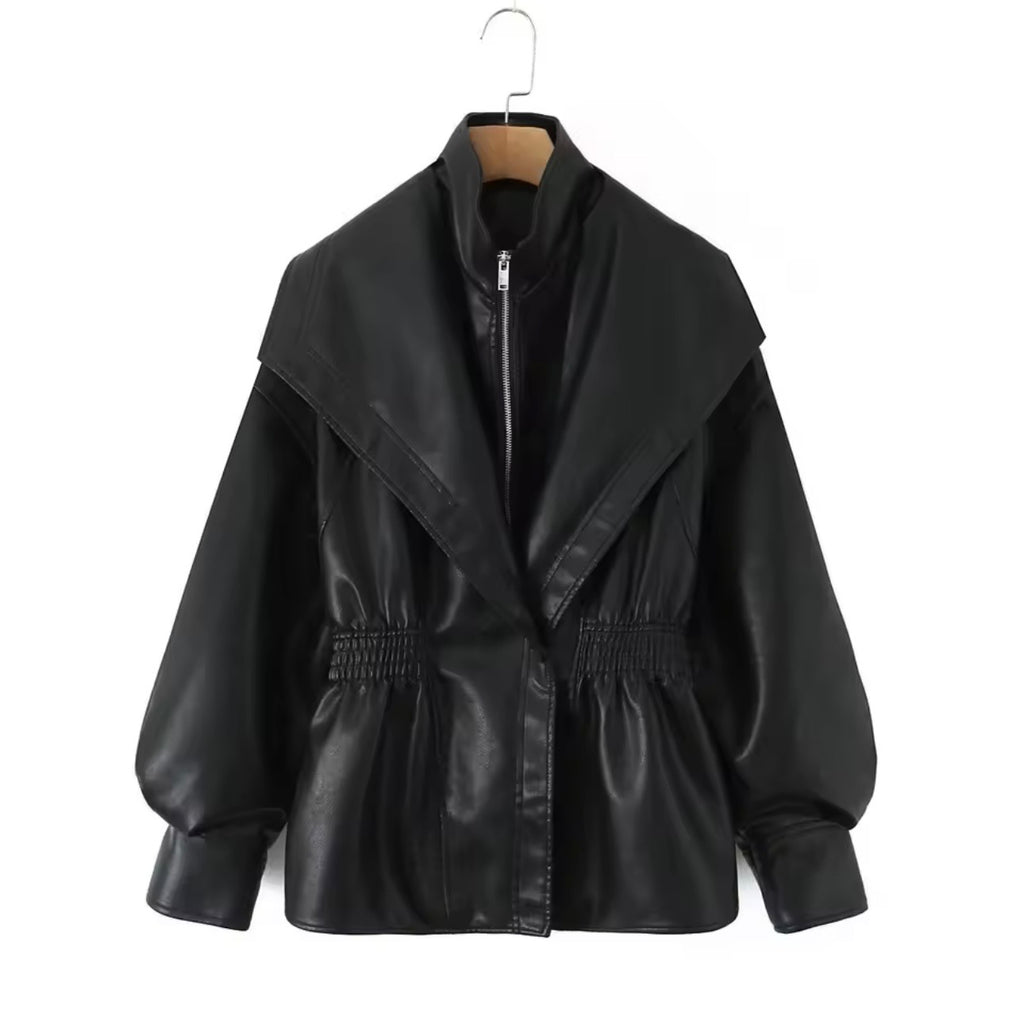 Fly girl leather jacket
