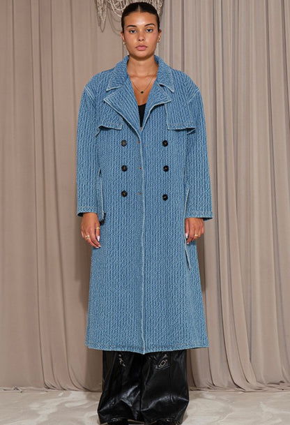 CLASSY DENIM TRENCH