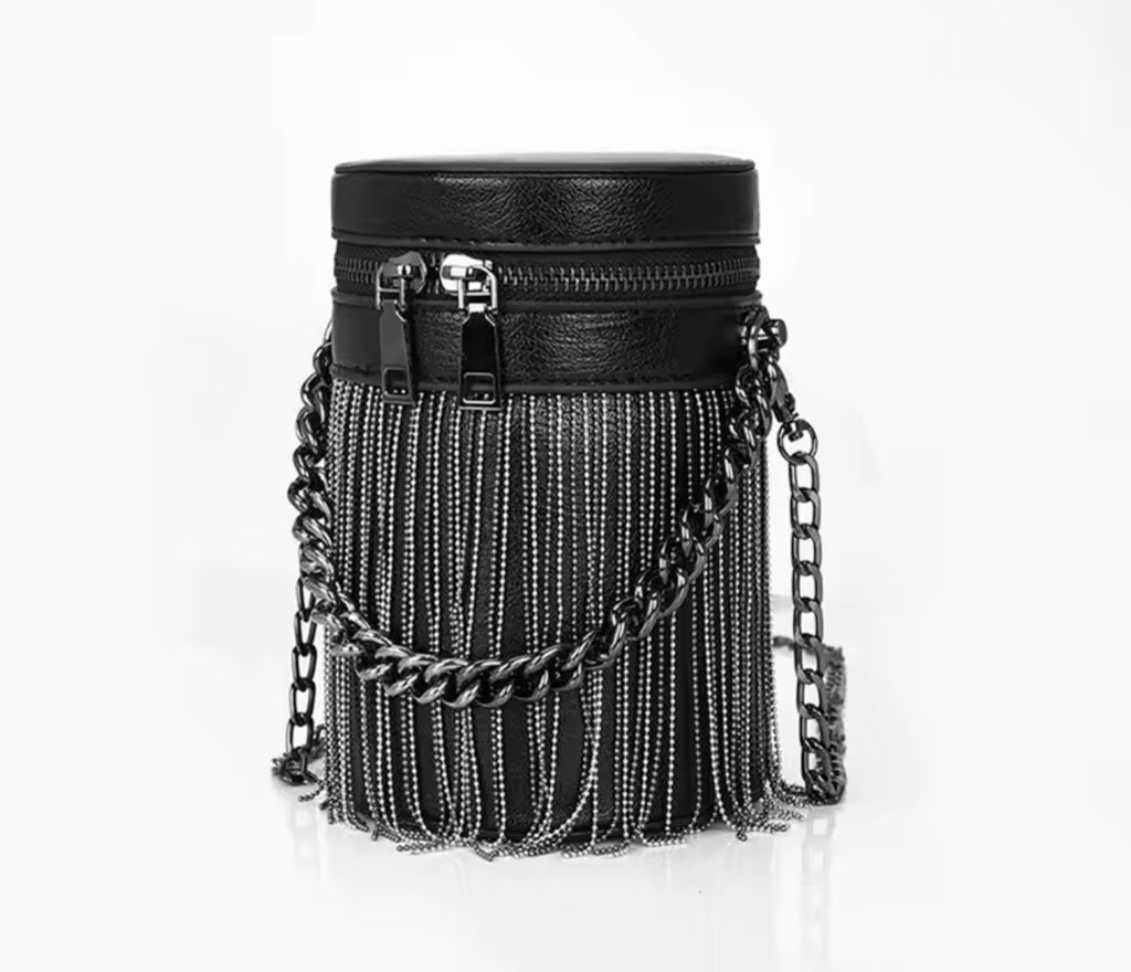 Midnight Fringe Crossbody