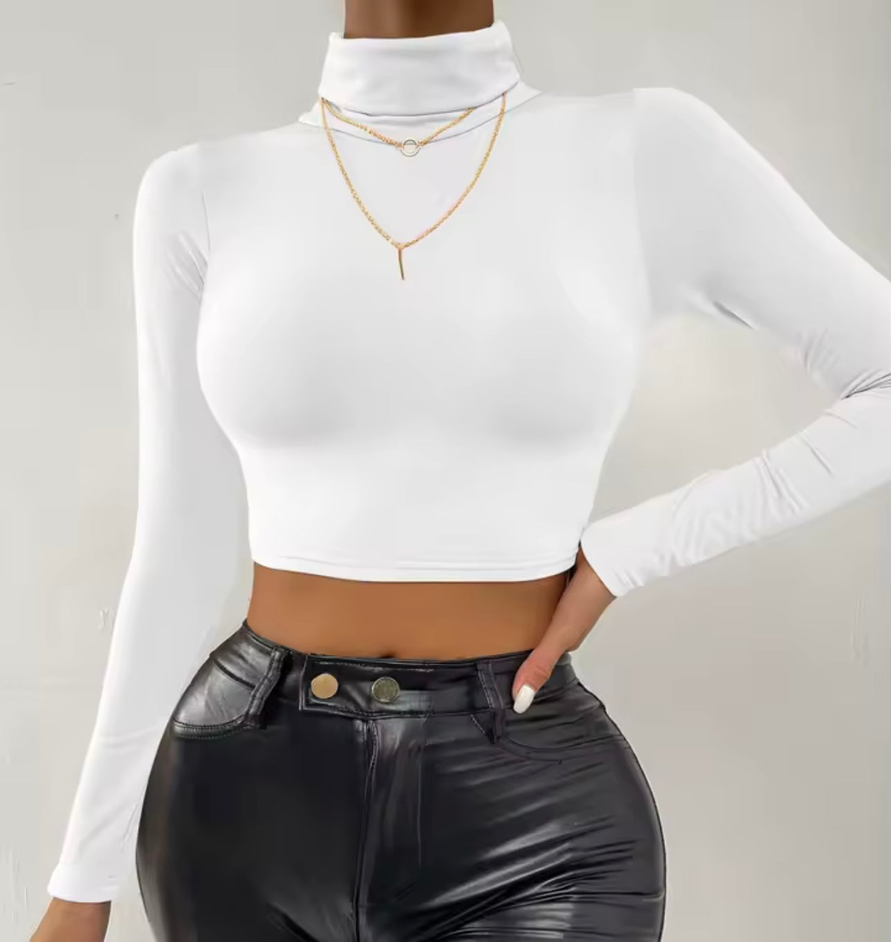 Crop / Turtleneck