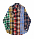 The Patchwork Plaid Oversized Shirt