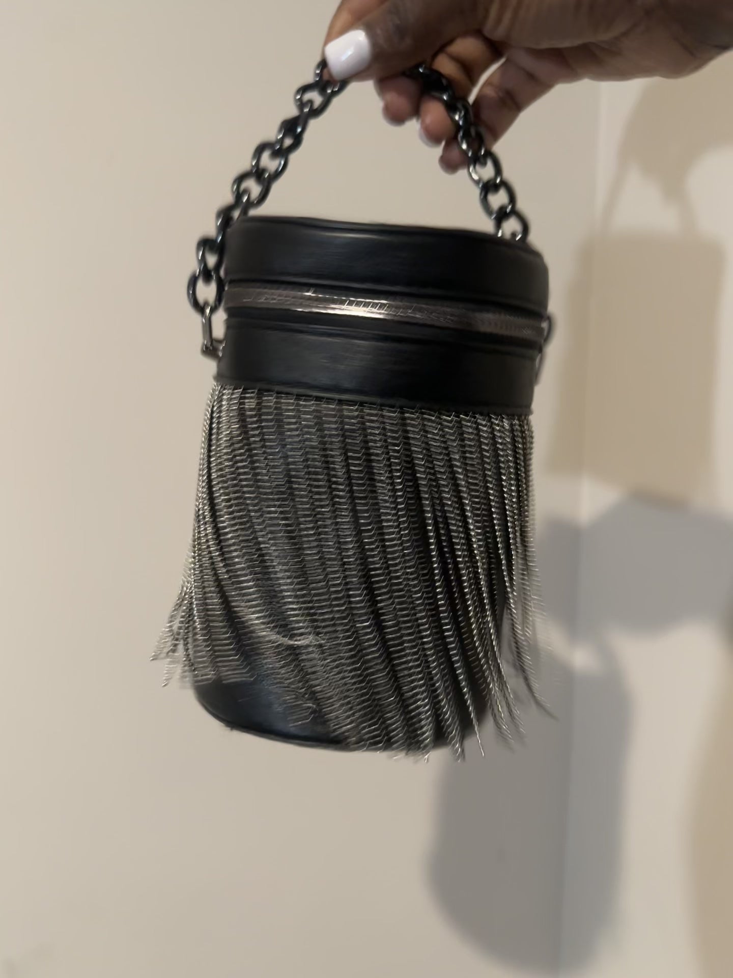 Midnight Fringe Crossbody