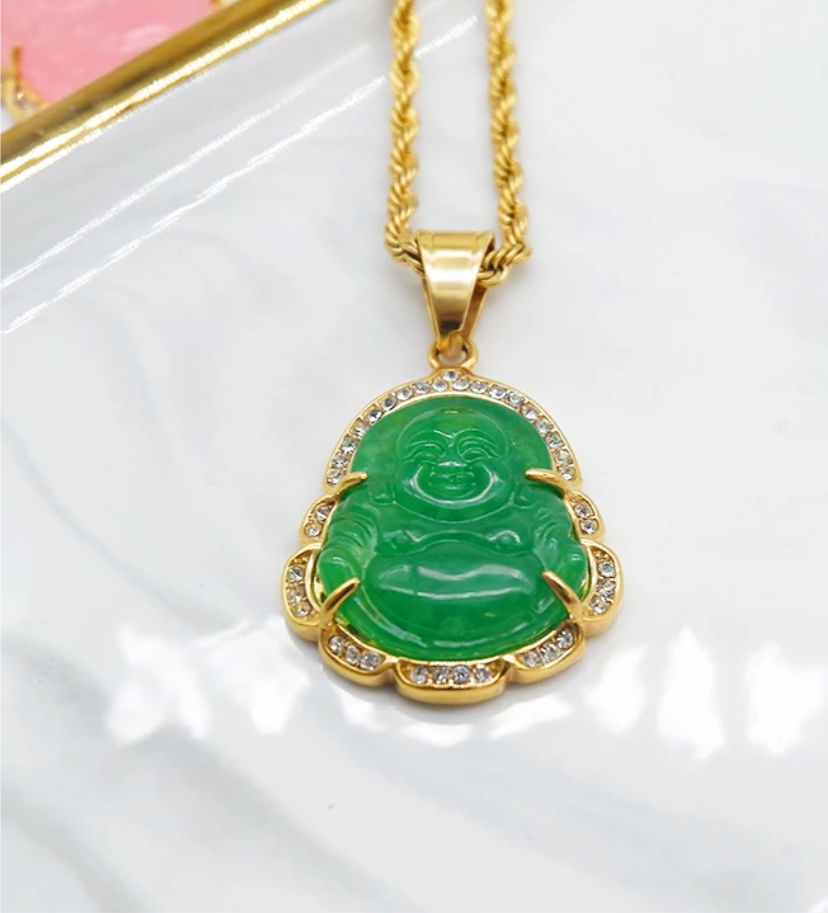 Buddah gold necklace