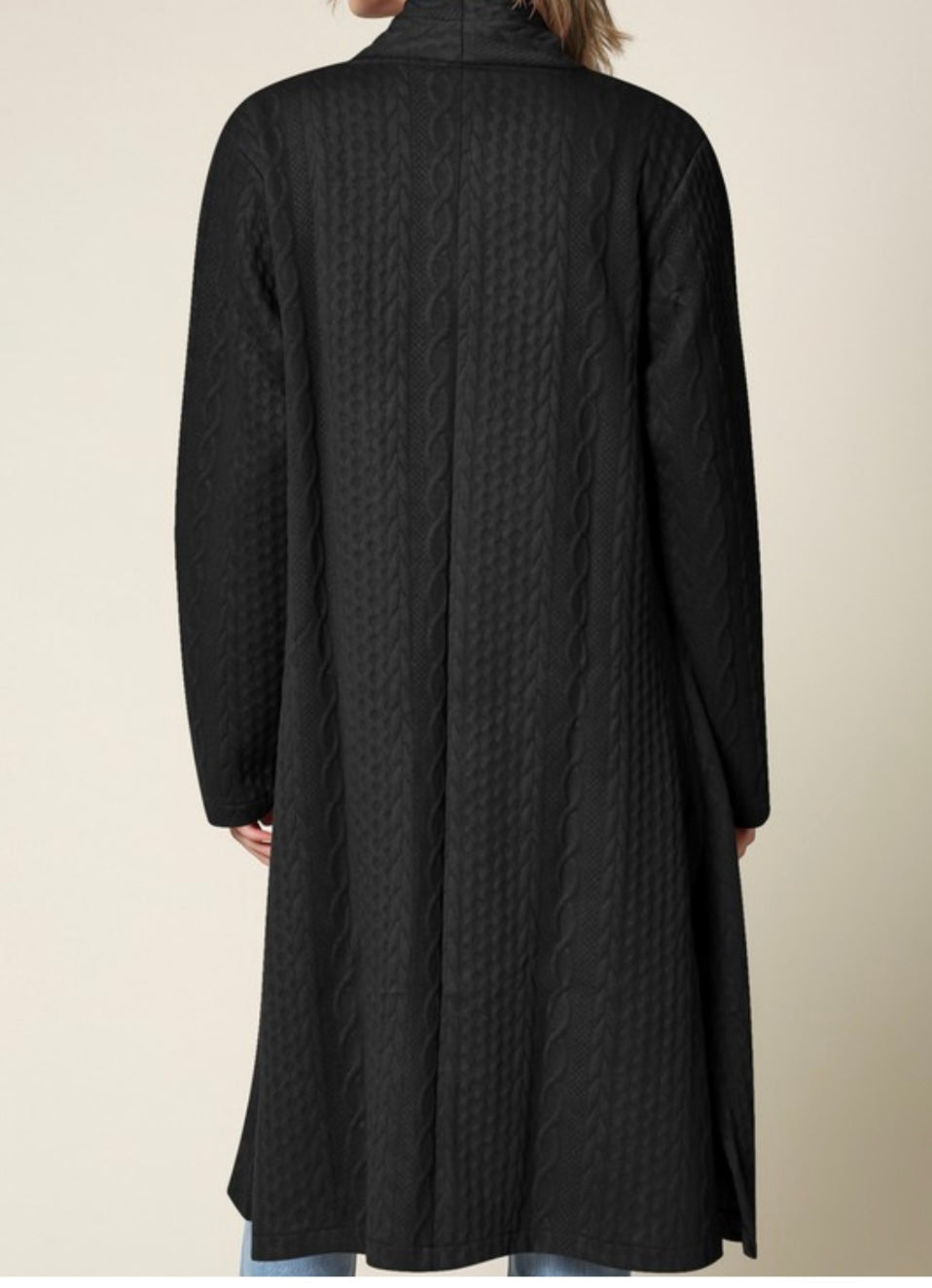 The cardigan is