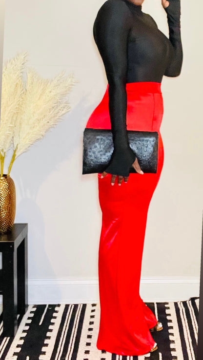 Make a wish stretch satin pants