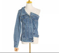 Split denim jacket