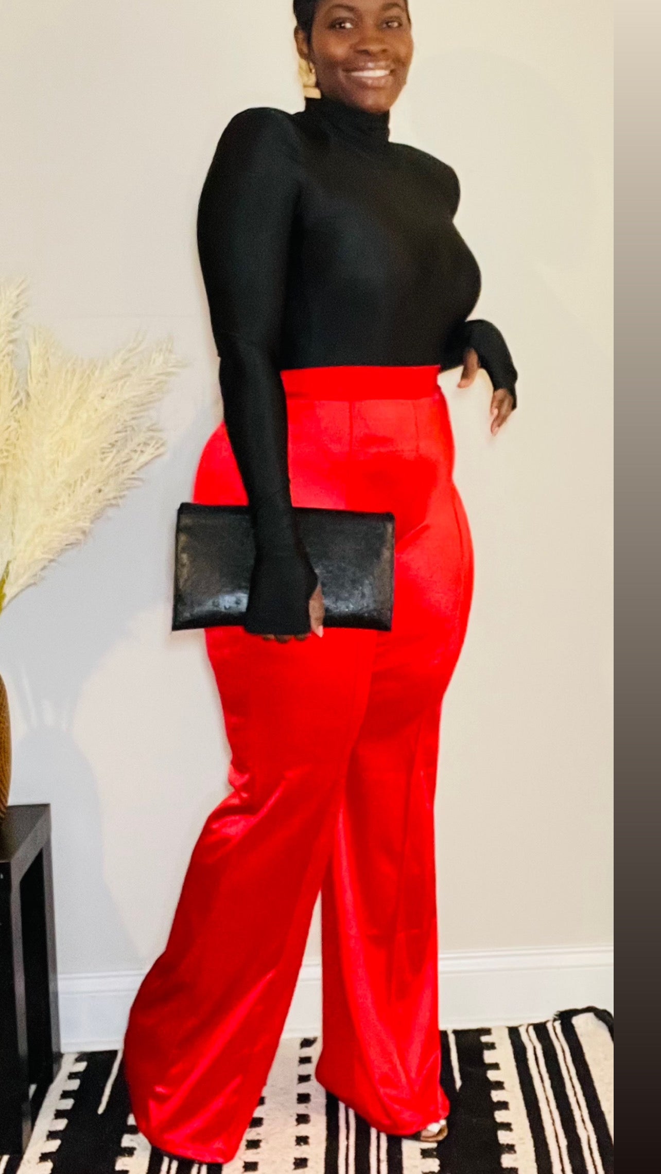 Make a wish stretch satin pants