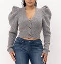 Power Puff Crop Sweater