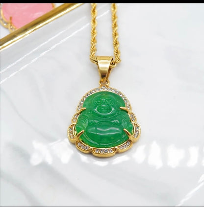 Buddah gold necklace