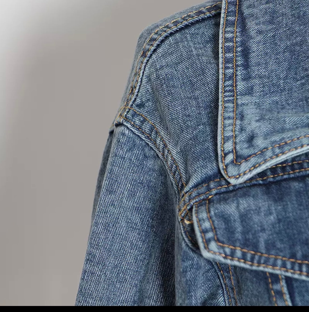 Split denim jacket