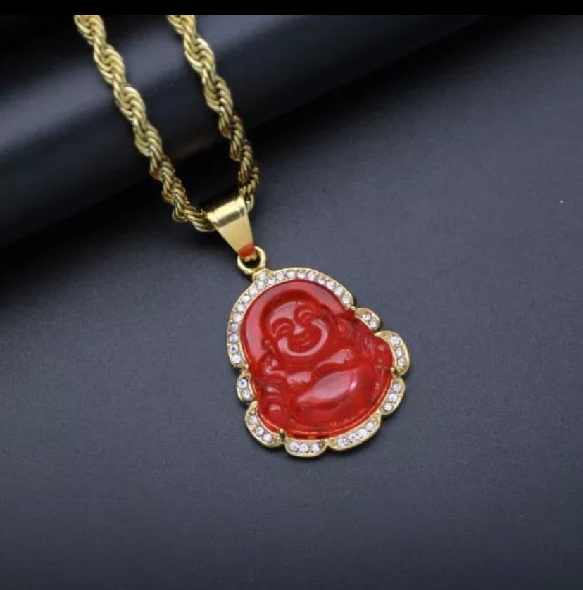 Buddah gold necklace